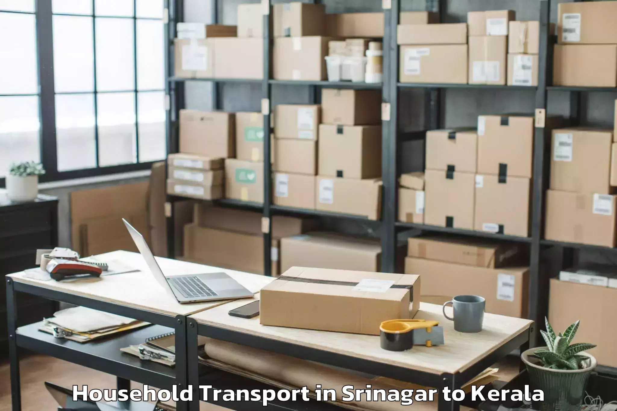 Easy Srinagar to Kalady Household Transport Booking